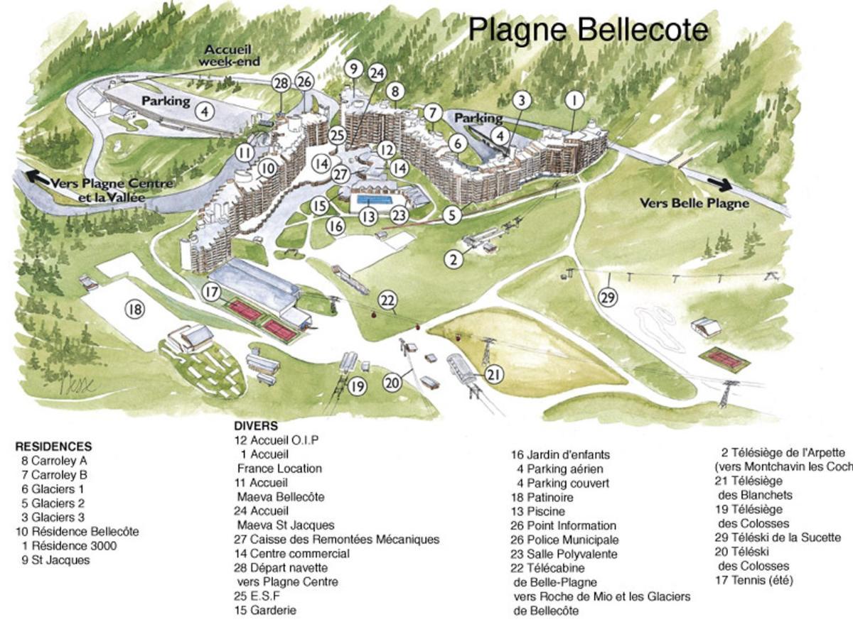 Appart 2 Pieces 5 Pers. Au Coeur De La Station Avec Balcon Et Piscine - Fr-1-181-1030 La Plagne Εξωτερικό φωτογραφία